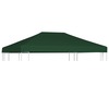 vidaXL varjualuse katus, 4x3 m, roheline, 310 g/m2