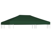 vidaXL varjualuse katus, 4x3 m, roheline, 310 g/m2
