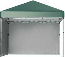 Paviljon Outsunny, 3 x 3 m, veekindel, stabiilne, talvekindel, 2 külgseina, roheline