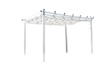 Pergola Lazio Venture Design, 345 x 395 x 246 cm, valge
