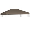 vidaXL varikatuse kate, 3x4 m, pruun