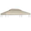 vidaXL varikatuse asenduskate, 3x4m, beež, 310g/m2