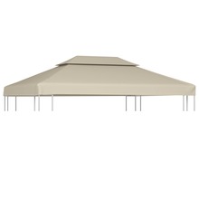 vidaXL varikatuse asenduskate, 3x4m, beež, 310g/m2