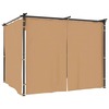 Paviljon aiamajale, kardinatega, 3 x 3 m, taupe