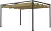Paviljon Outsunny, 3 x 2 m, metallist terrassikatus, khaki