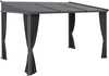 Terrassi varikatus Outsunny, 3,65 x 2,55 m, tumehall