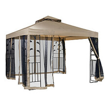 Sääsevõrk varikatusele Home4you Leaf 3x3m, must