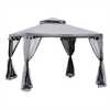 Paviljon Outsunny, 3 x 3 x 2,6 m, helehall