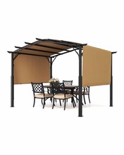Pergola Vevor, metallist, 3 x 3 m, reguleeritava katusega