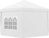 Paviljon Outsunny, 3 x 3 m, valge