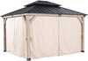 Külgkardinad paviljonile Home4you Cedar, 3 x 4 m, beež