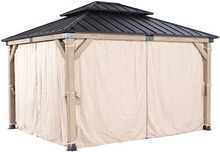 Külgkardinad paviljonile Home4you Cedar, 3 x 4 m, beež