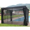 Sääsevõrk varikatusele Home4you Mirador, 3 x 3 m, must