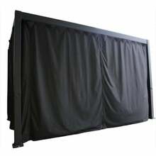 Külgseinad varikatusele Home4you Mirador, 3x3m, must