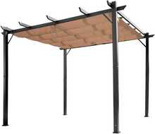 Paviljon Outsunny reguleeritava kangast katusega, 3x4 m, pruun