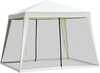 Aiapaviljon Outsunny, 3 x 3 m, kreemvalge