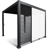Lamellsein varikatusele Home4you Mirador, 93 x 235 cm, tumehall