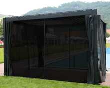 Paviljoni kardinad Home4you Mirador, 3 x 4 m, must
