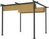 Paviljon Outsunny, 3 x 3 m, metallist terrassikatus, beež