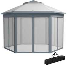 Aiapaviljon Outsunny, 4 x 4 m, hall