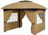 Paviljon Outsunny, 3,4 x 3,4 m, beež