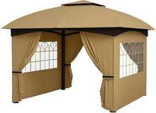 Paviljon Outsunny, 3,4 x 3,4 m, beež