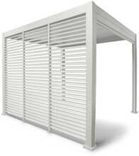 Lamellsein varikatusele Home4you Mirador, 3 m, valge