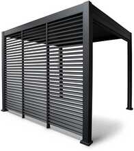 Lamellsein varikatusele Dark Mirador-111, 4 m, tumehall