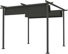 Paviljon Outsunny, 3 x 3 m, metallist terrassikatus, tumehall