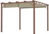 Paviljon Outsunny, 3 x 3 m, terrassi katus alumiiniumist, naturaalne puit