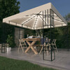 Paviljon LED-tuledega, 3 x 3 m, kreem
