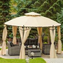 Paviljon Patio Utah, 360x360 cm, kreemjas