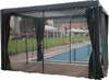 Sääsevõrk varikatusele Home4you Mirador, 3 x 4 m, must