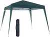 Paviljon Outsunny, 2,4 x 2,4 m, teras, roheline