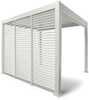 Lamellsein varikatusele Home4you Mirador, 4 m, valge