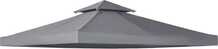 Paviljoni asenduskatus Outsunny, 3 x 3 m, tumehall