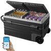 Autokülmik Vevor 115L XSX, kahe tsooniga, 12/24V DC ja 100-240V AC, Bluetooth