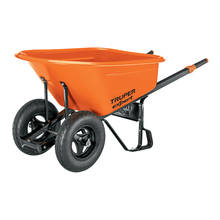 Kahe rattaga aiakäru Truper TP-7X, oranž, 120 l