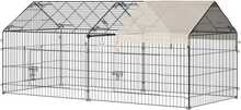 Lauko aedik väikeloomadele PawHut, 220 x 103 x 103 cm, must + beež