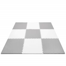 Vahtpusle matt Springos FM0025, 179 x 179 cm, 27 tk, valge/hall