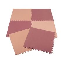 Puslematt BabyTrold Puzzle Play Mat, Rose/Dusty rose, 60 x 60 cm, 6 tk