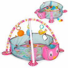 Suur arendav mängumatt ECOTOYS 3in1, 30 palliga, 80 x 63 cm