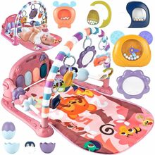 Interaktiivne arendav mängumatt MALPLAY Baby Piano Mat, roosa
