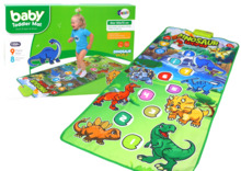 Interaktiivne tantsumatt Lean Toys Dinosaurus, 150 x 70 cm