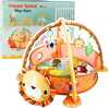 Beebimängumatt Lean Toys Lion 3-in-1 pallidega, 20 tk