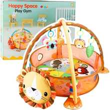Beebimängumatt Lean Toys Lion 3-in-1 pallidega, 20 tk