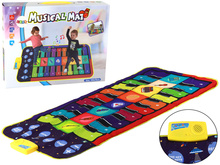 Edukatiivne muusikaline mängumatt Lean Toys, klaveriteemaline, 140 x 70 cm