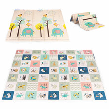 Kahepoolne laste mängumatt Ecotoys Alphabet, 200 x 180 cm