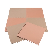 Puslematt BabyTrold Puzzle Play Mat, Sand/Rose, 60 x 60 cm, 6 tk