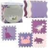 EVA puslematt Lean Toys Soft Puzzle Mat, roosa/lilla, 25 tk